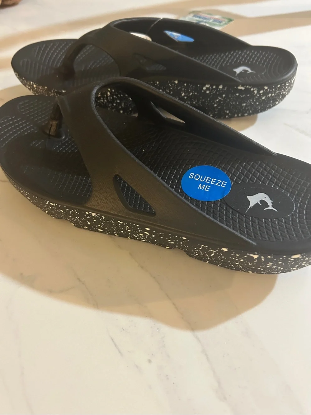Black men Flip Sandals - Comfort Footbed